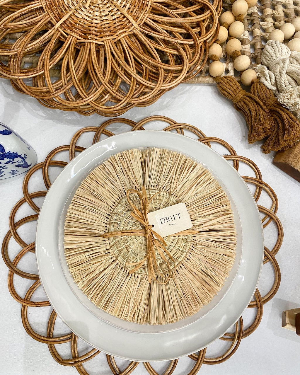 Raffia Sunburst Coasters (set of 4)