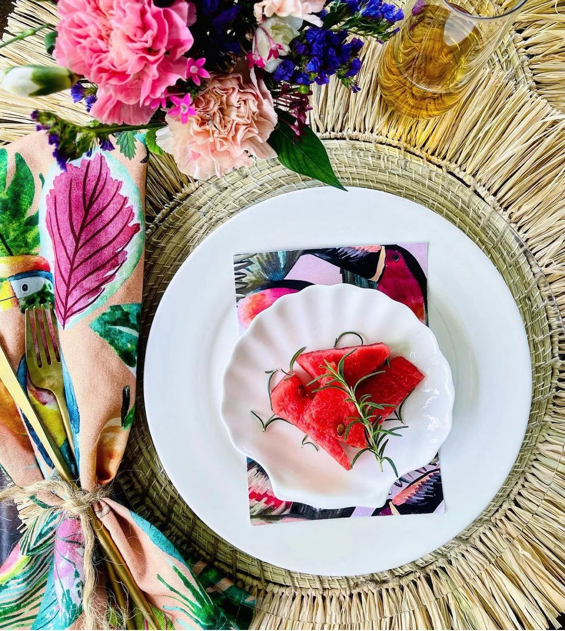 Raffia Sunburst Placemats - Large (set of 4)