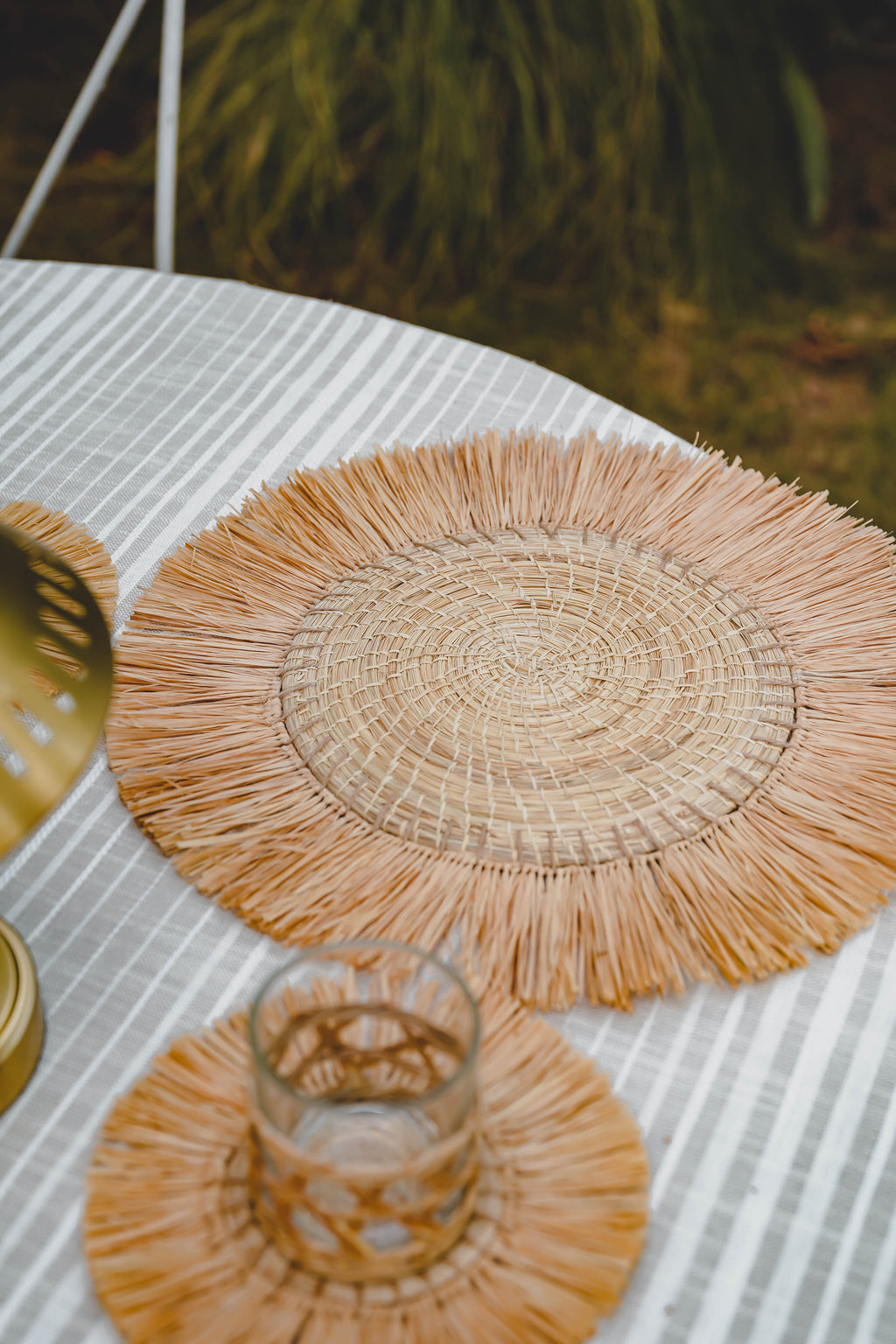 Raffia Sunburst Placemats - Large (set of 4)